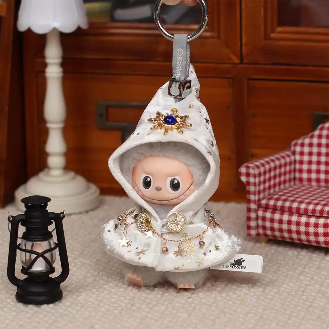 魔法使いのエンチャントマント!labubu ラブブ 4.0 10cm用 ベルベットマント 3色展開 ラブブ用 魔法使いスタイル 高品質 ゴージャスで可愛い