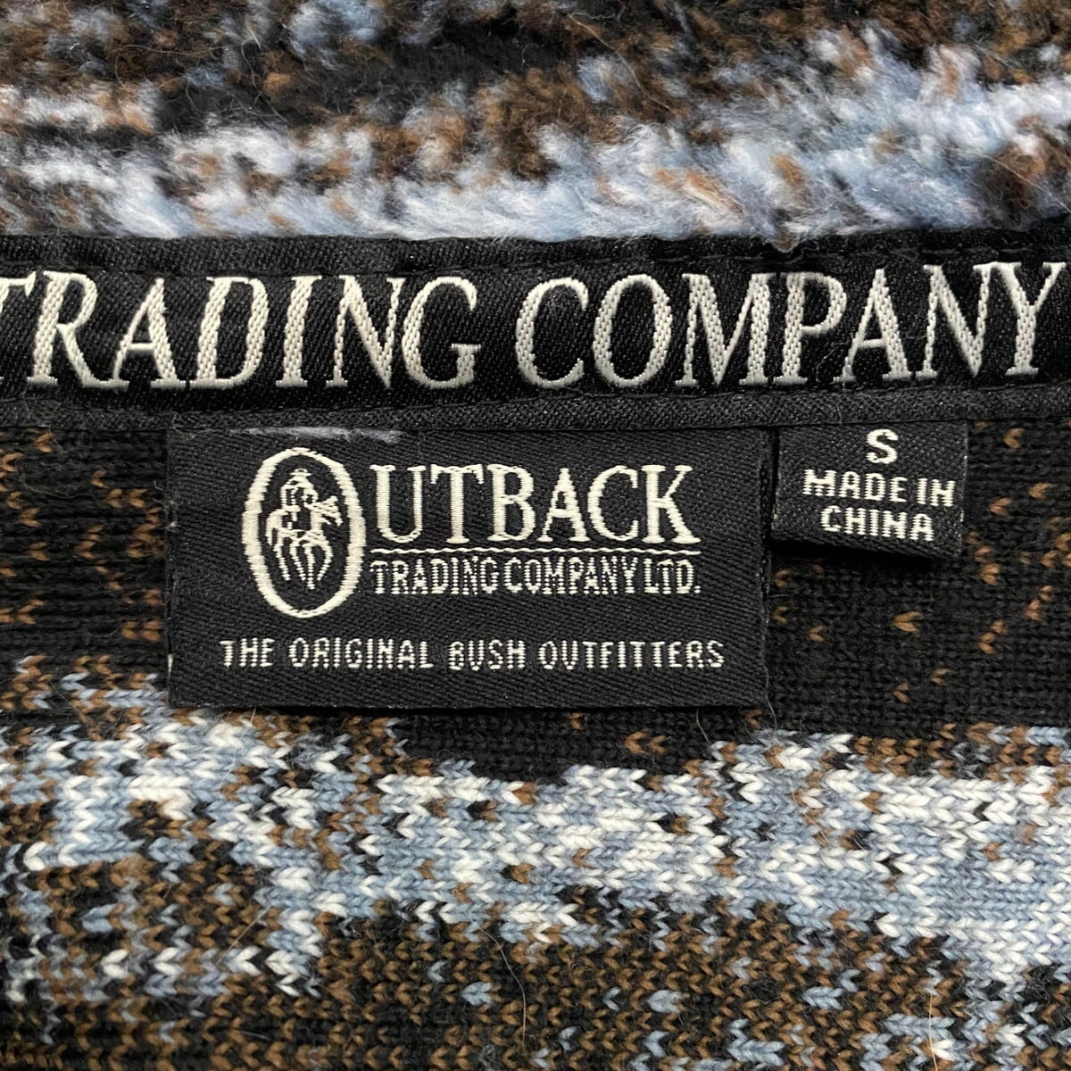OUTBACK TRADING COMPANY 馬 アニマルフリースジャケット メンズS 古着