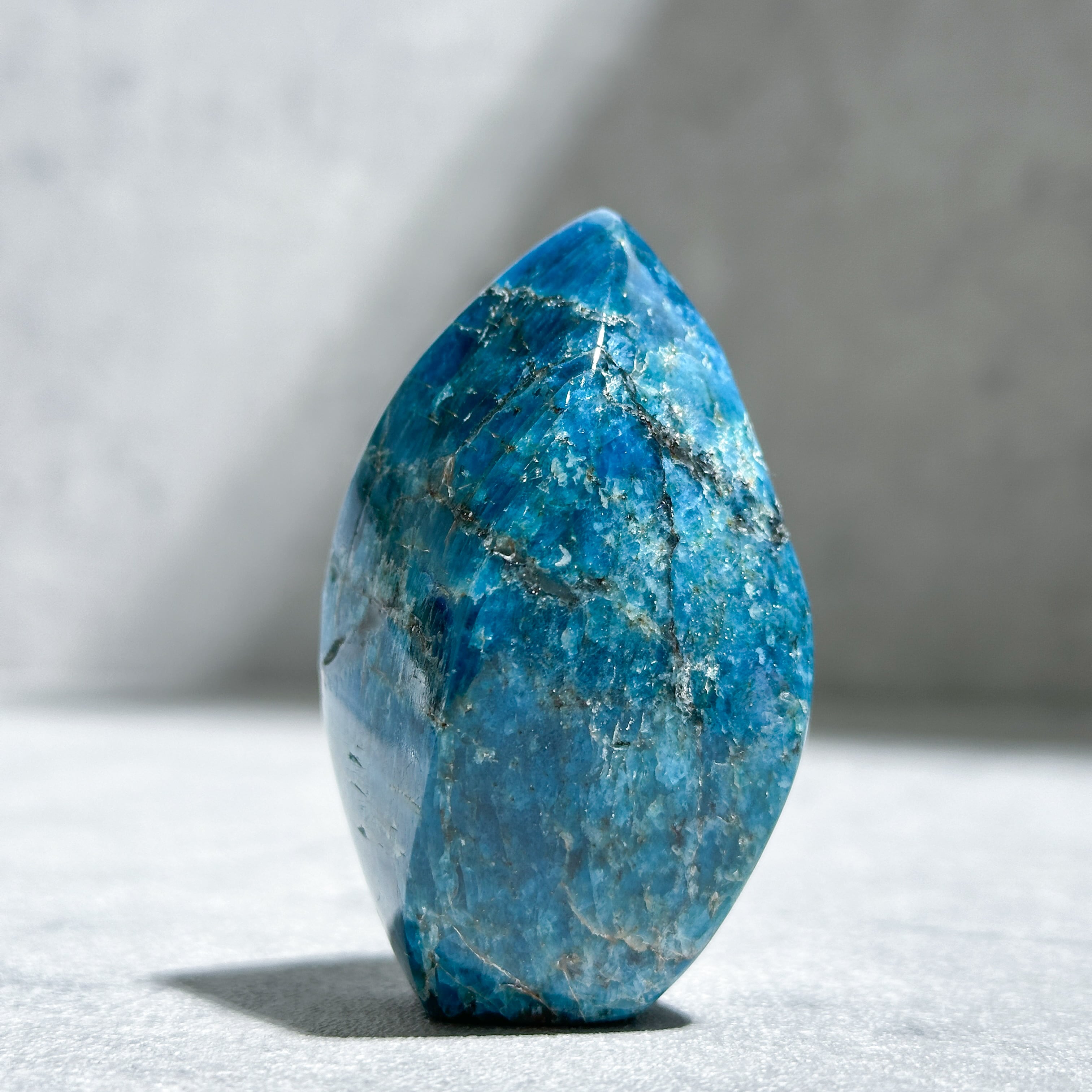 ブルーアパタイト フレイム型13◇ Blue Apatite ◇ 天然石・鉱物