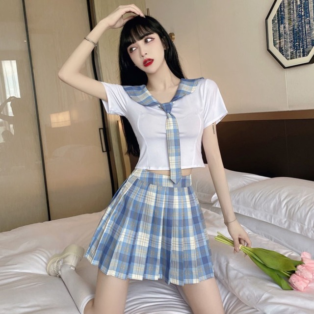 スタイルシャツ ハイウェストプリーツ ハンチェンe84013146157