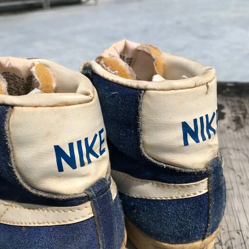 70's 80's NIKE BLAZER HI TOP ナイキ ブレザー スエード 青 ブルー