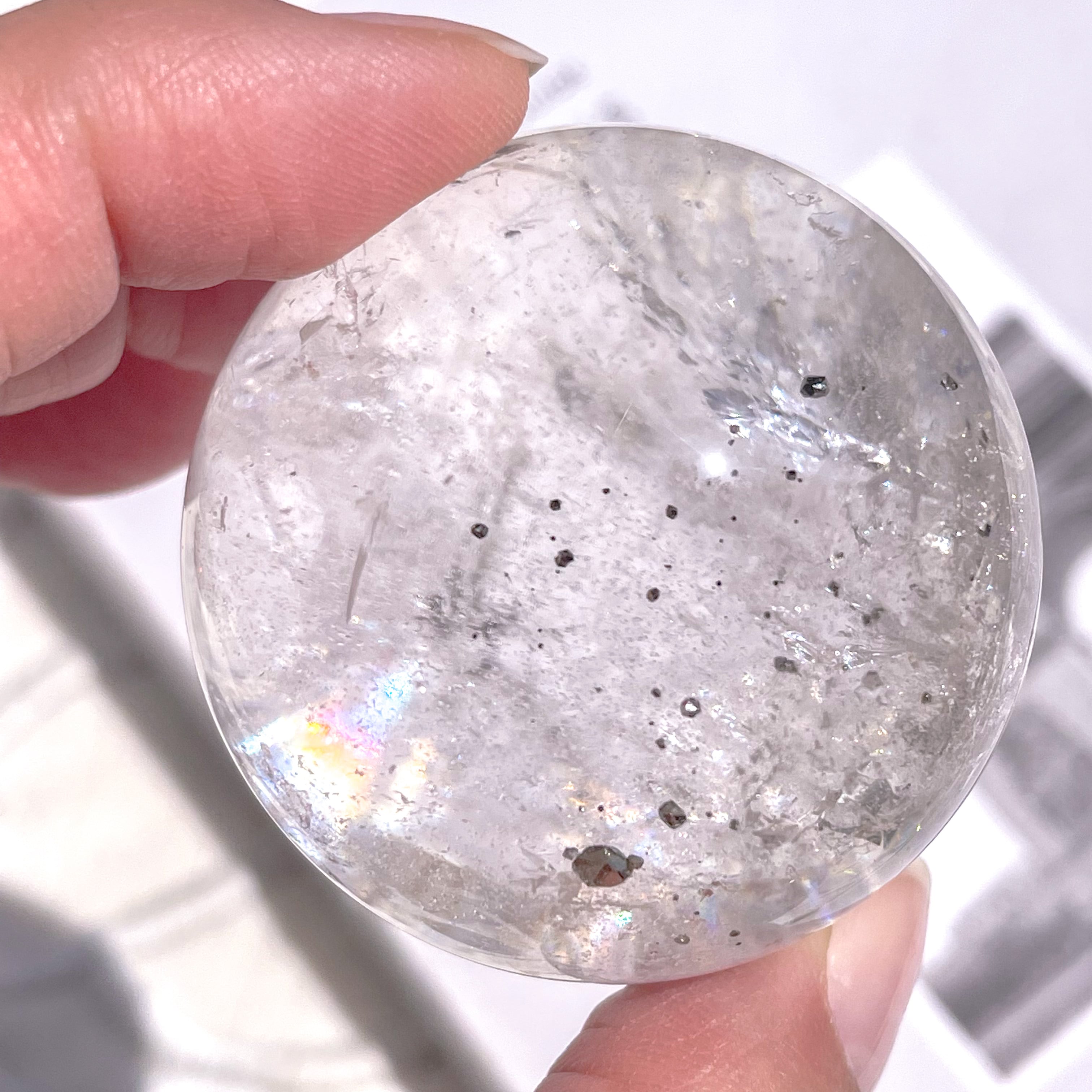 Pyrite in Quartz Sphere ✧ パイライト in クォーツ