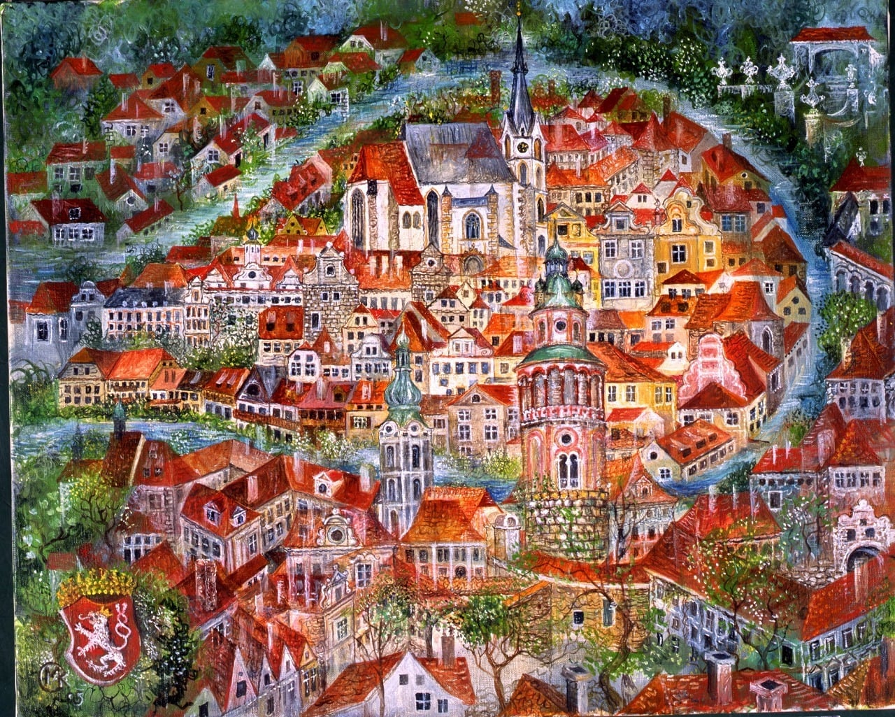 チェスキークルムロフのパノラマ