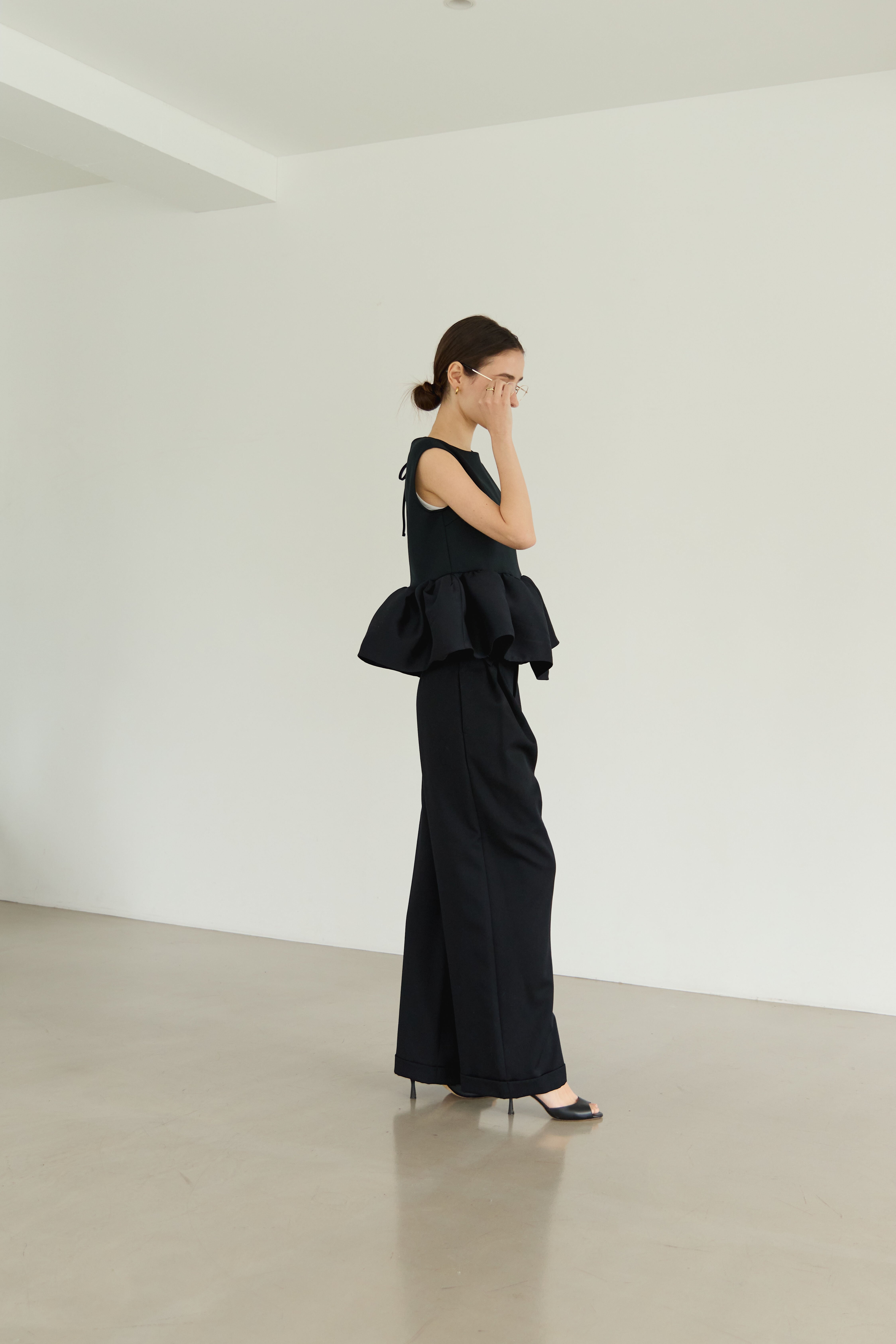 Peplum docking pullover | Bluelea