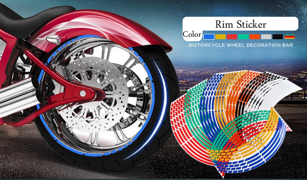 ホイールステッカーリムデカー オートバイ内輪ステッカー