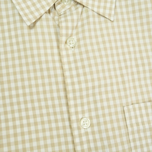 Size【L】 SUPREME シュプリーム 21SS Gingham S/S Shirt Beige 半袖