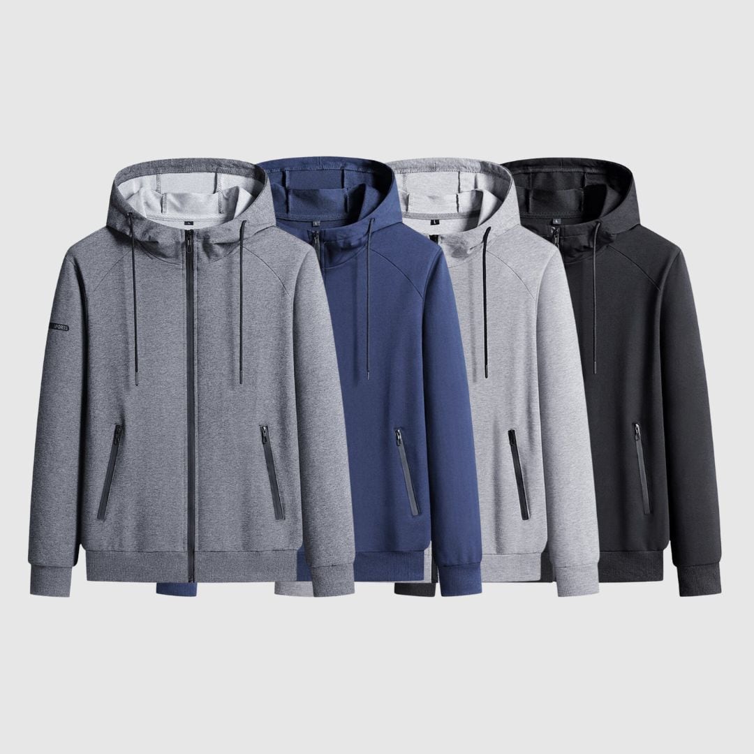 ジップアップカジュアルフーディー H2740