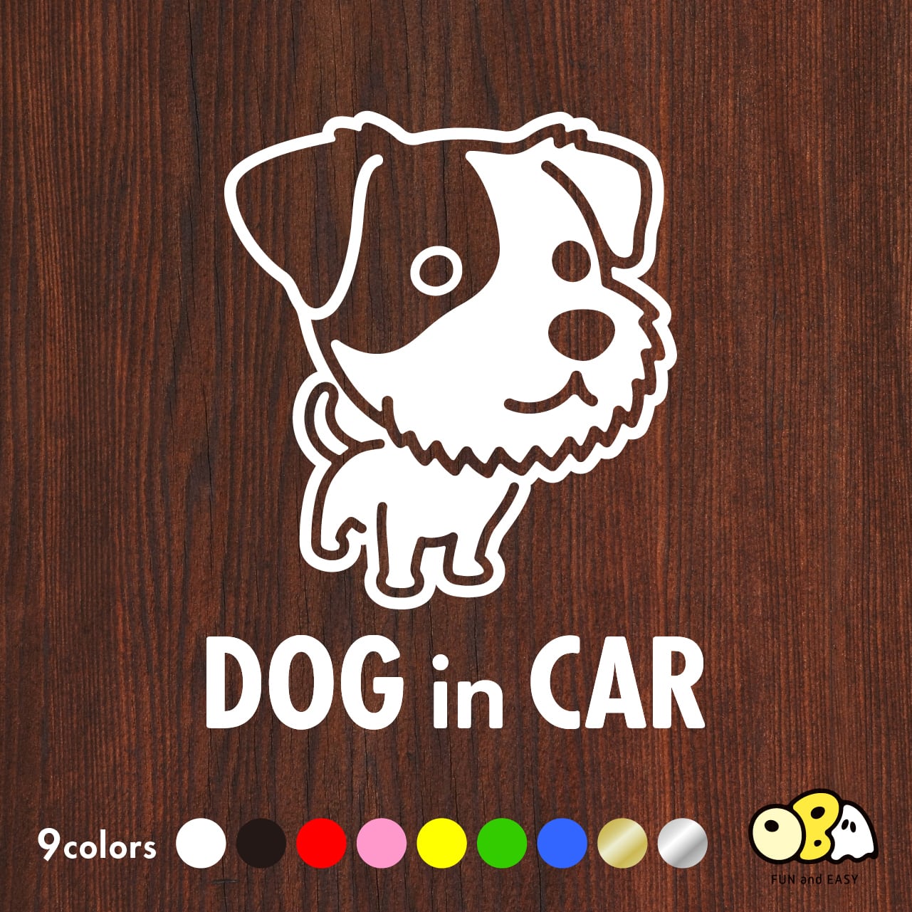 ジャックラッセルテリア ラフコート・ブロークンコートB／DOG IN CAR