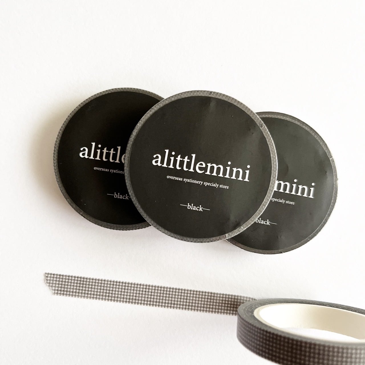 7mm マスキングテープ 【 black 】 | alittlemini