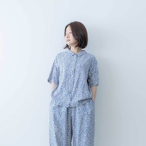 mizuiro ind プリントハーフスリーブシャツ
