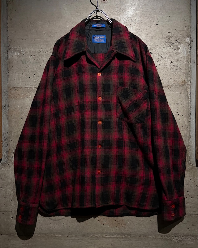 【Caka】70's “PENDLETON” Vintage L/S Wool Check Shirt