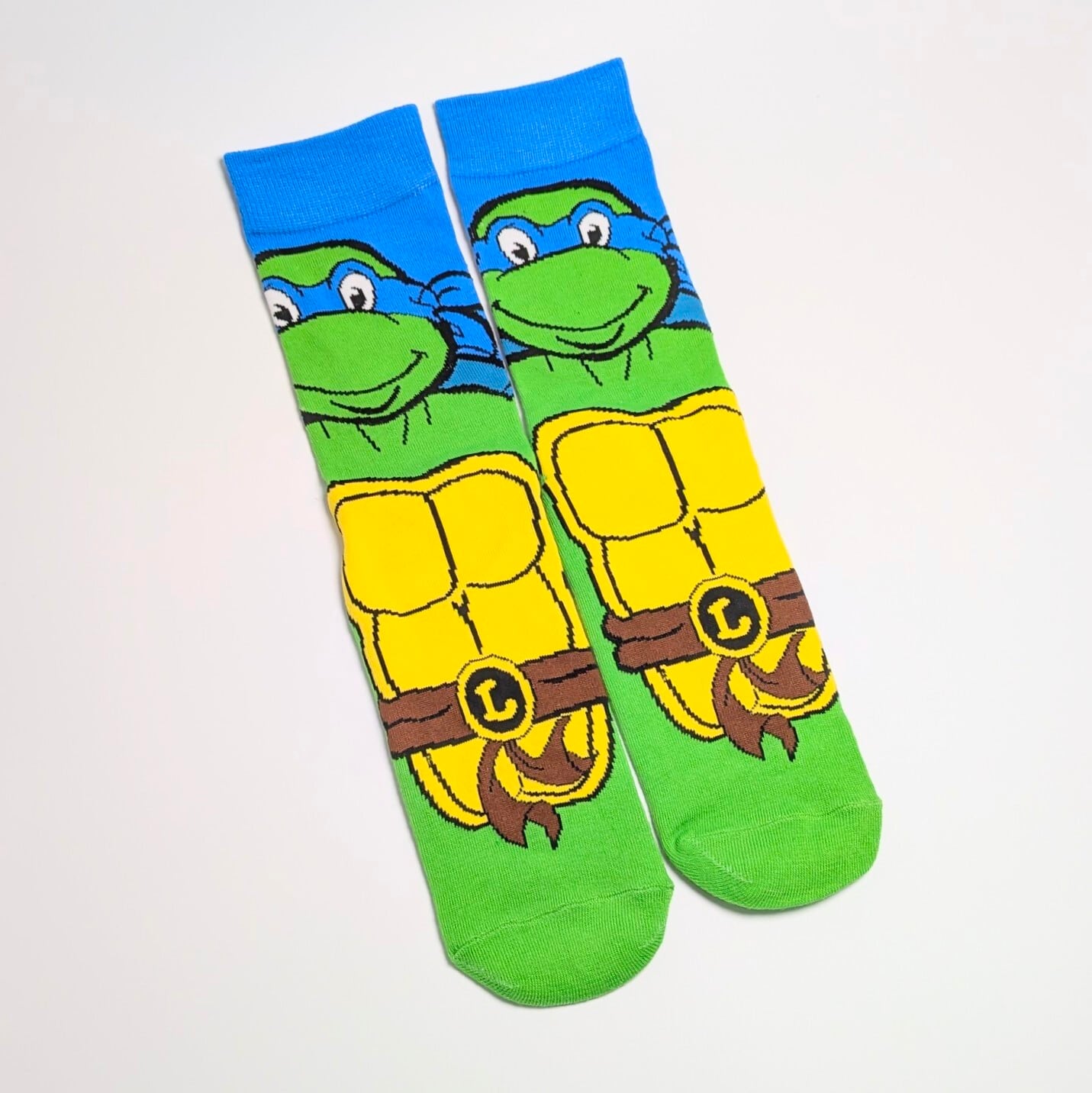 【 crew socks / クルーソックス 】『 Teenage Mutant Ninja Turtles / タートルズ / レオナルド 』 靴下 / ソックス〚アメリカン雑貨 アメトイ〛