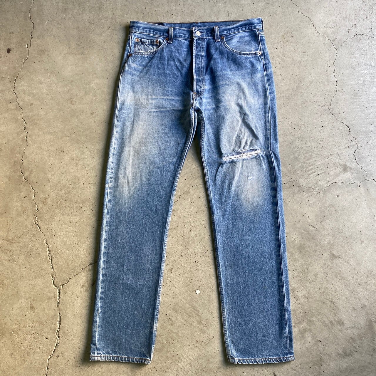 90年代 USA製 Levi's リーバイス 501 ストレート クラッシュ デニム