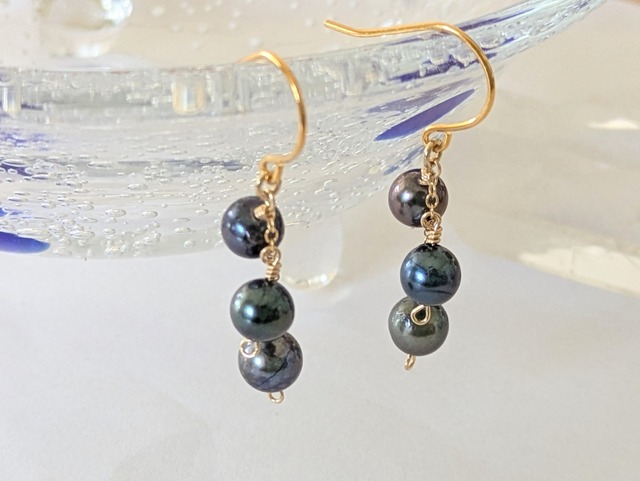 《浄化》アコヤ真珠　ピアス　(セール価格！)