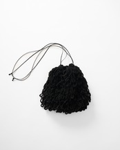 Thick Velvet Loop Monster Mini Bag Hand Knit