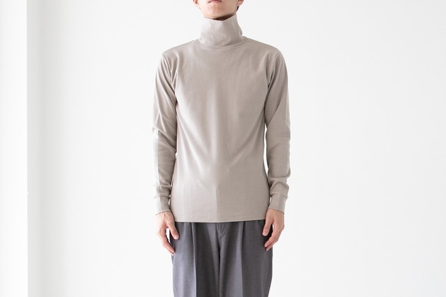 HIGH STRETCH RIB - TURTLE NECK LONG SLEEVE