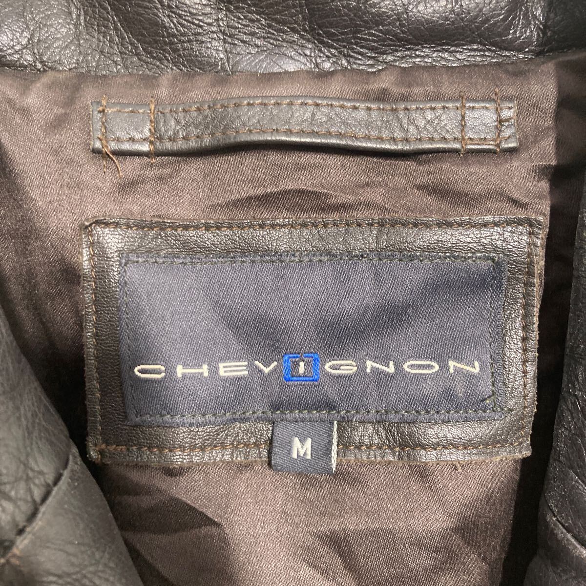 グレー ロングコート M 古着 CHEVIGNON コート レディース M フェイクレザー ロングコート