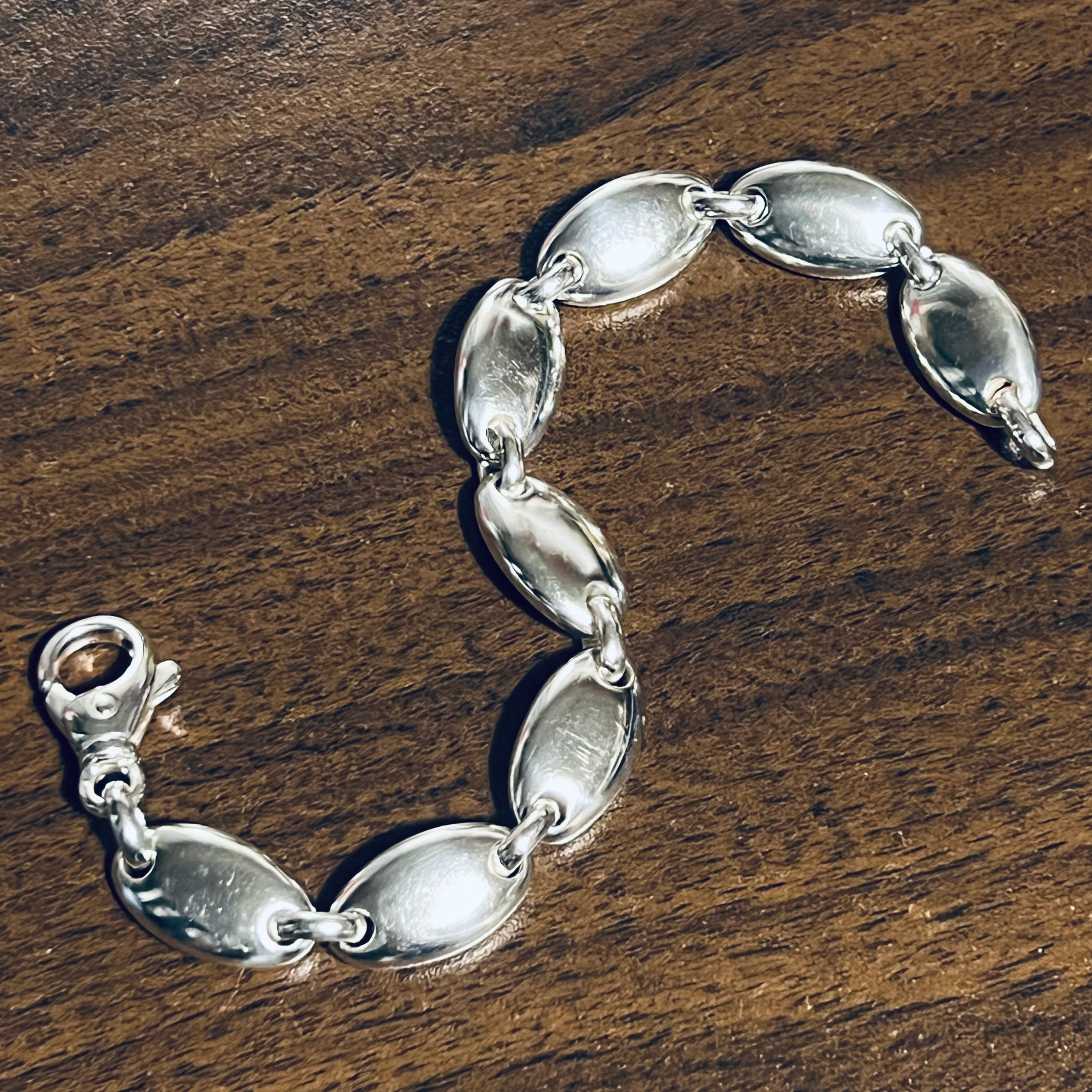 OLD TIFFANY & CO. Pebble Link Bracelet Sterling Silver | オールド