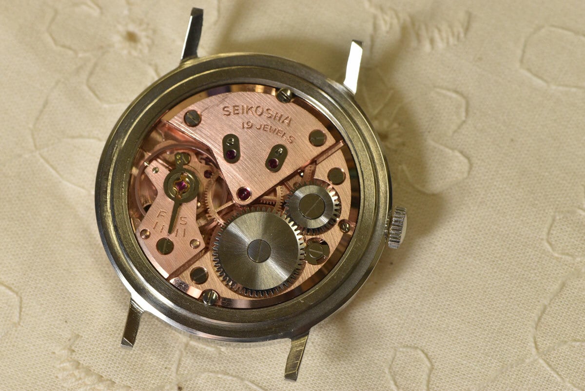 メンズ】セイコー マーベル 19石 Sマーク 赤機械の稀少モデル 廃業時計