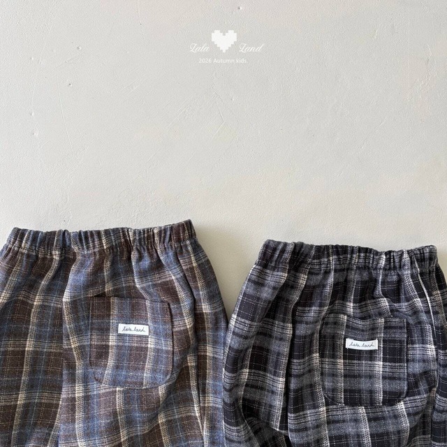 即納⌇Lala land / Fancy check pants