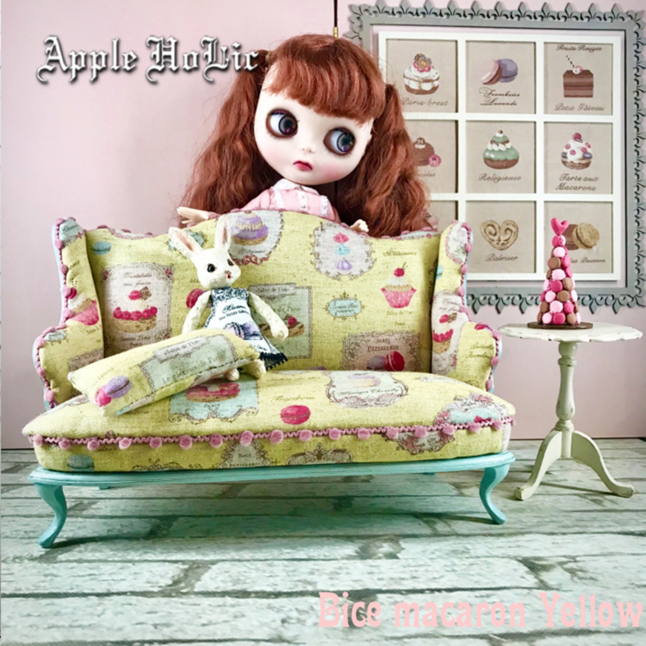 1/6 ドール チェア【Bice macaron Yellow・ビーチェ マカロン イエロー】