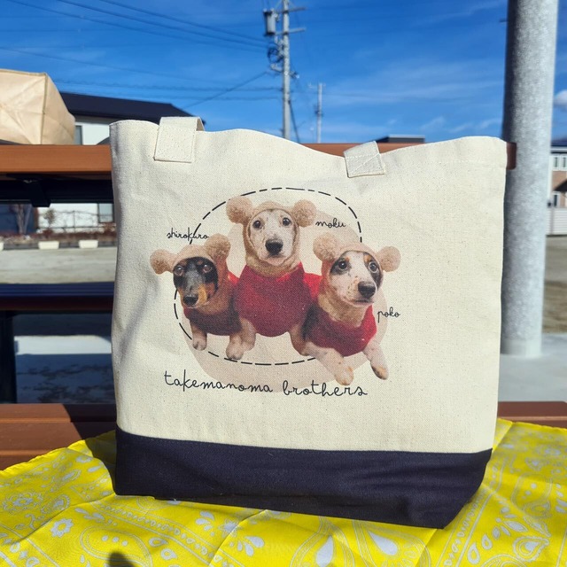 うちの子カラーライントート｜うちの子を大きくアピール!!