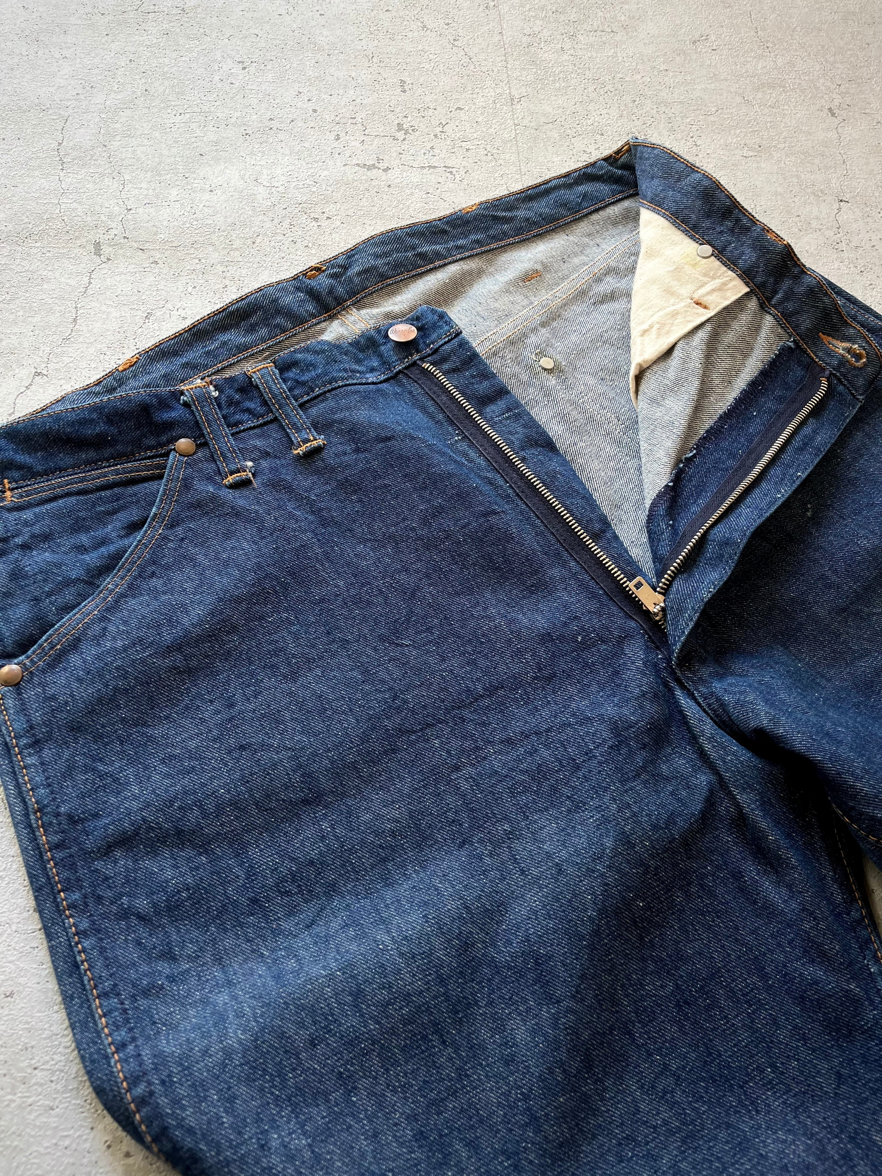 60s USA製 WRANGLER 11MWZ INDIGO DENIM BELL-TAG OLD VINTAGE 60s USA製 WRANGLER 11MWZ INDIGO DENIM BELL-TAG OLD VINTAGE