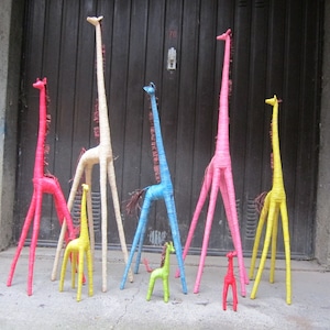 ラフィア製の キリン L