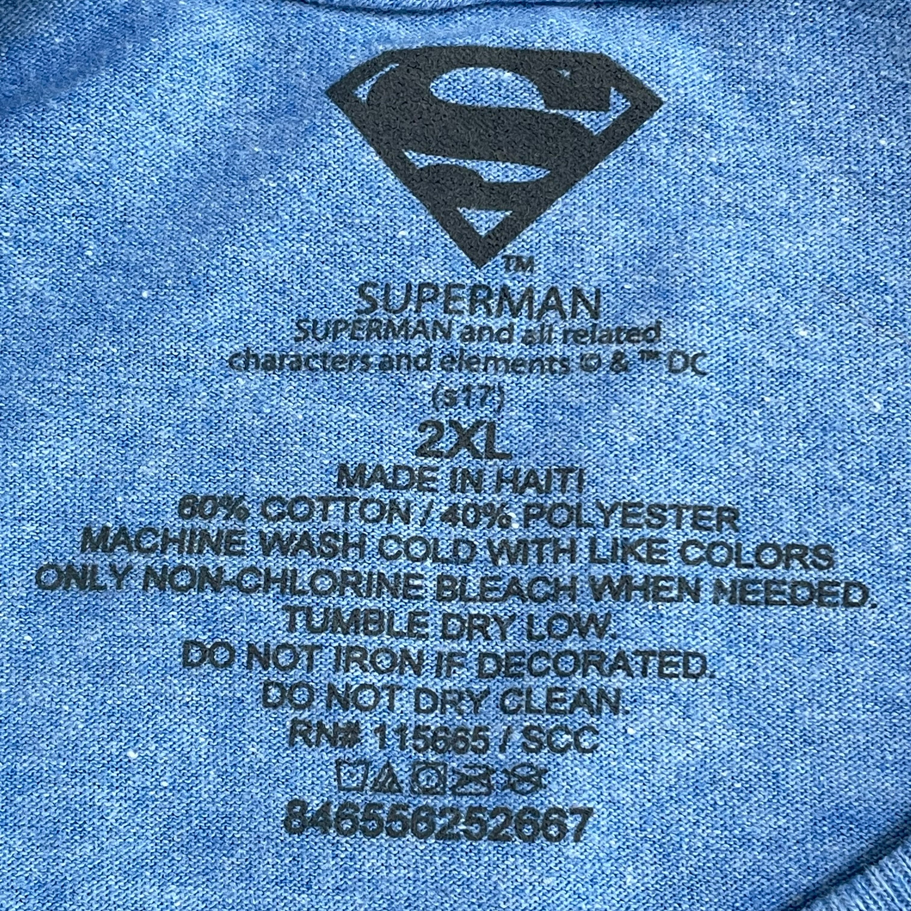 SUPERMAN】2XL ビッグサイズ Tシャツ スーパーマン キャラt アメコミ ...