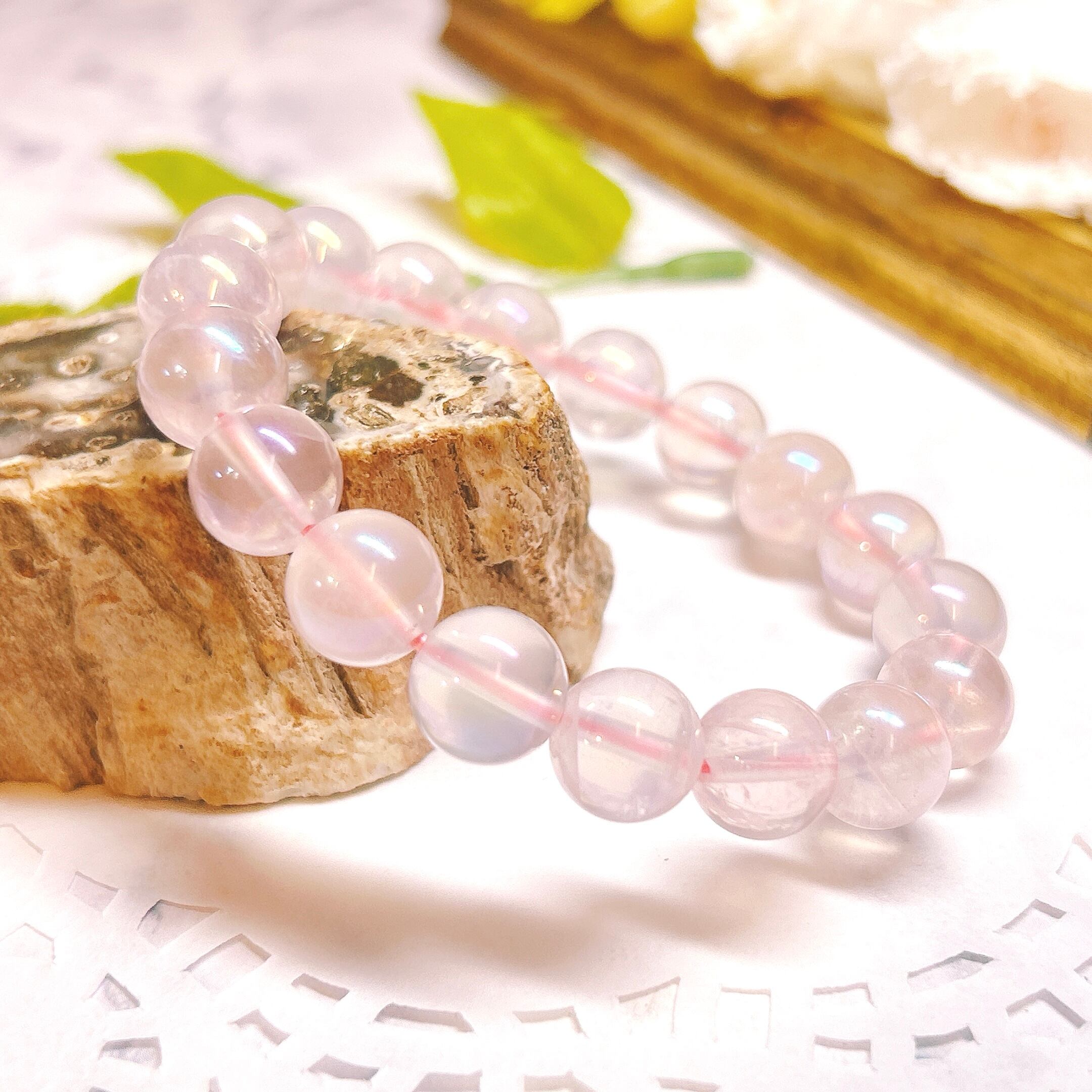 ⭐︎【天然】タイチンルチルクオーツ ブレスレット 10mm オンラ