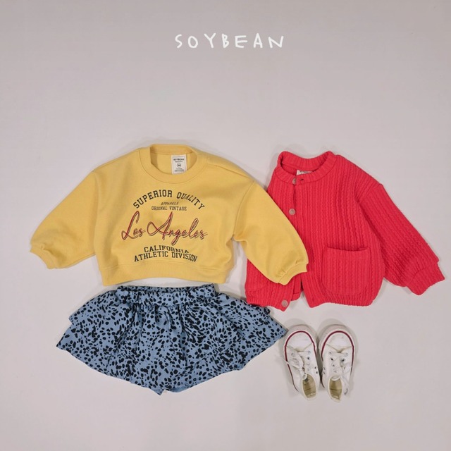 《送料無料》予約:ミニリブカーディガン【soybean】