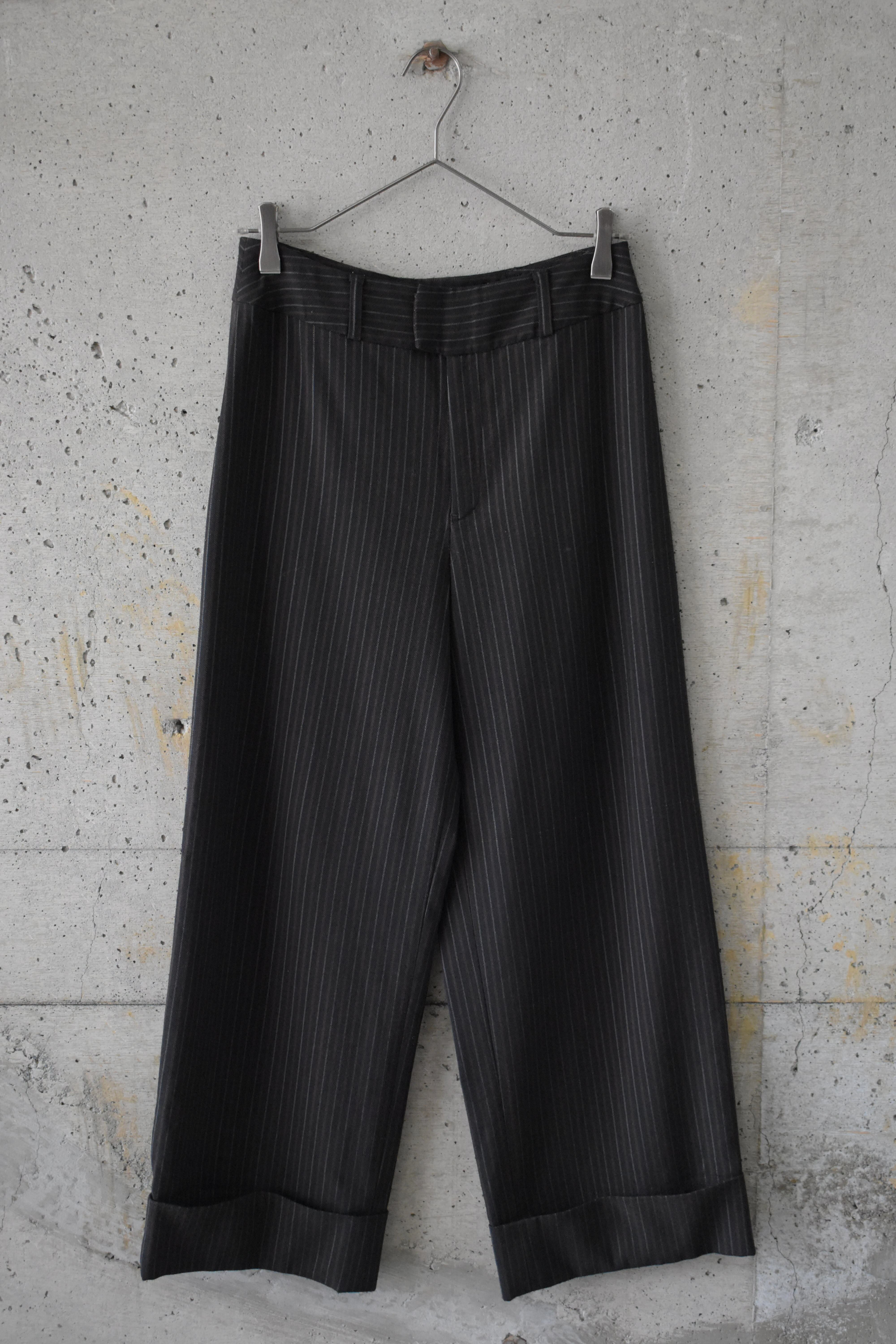 Double-striped hem pants