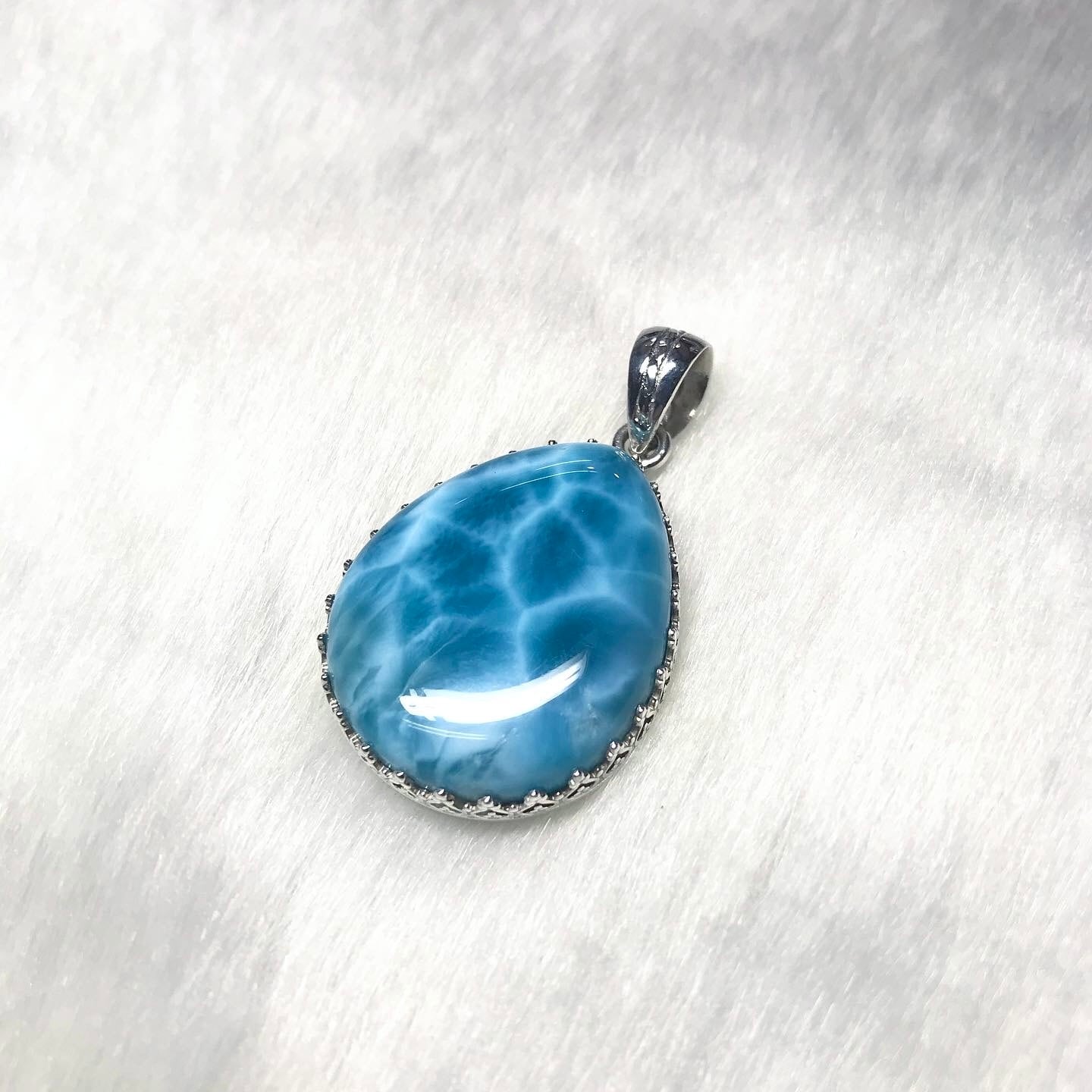 ラリマー ペンダントトップ P-8 ドミニカ共和国