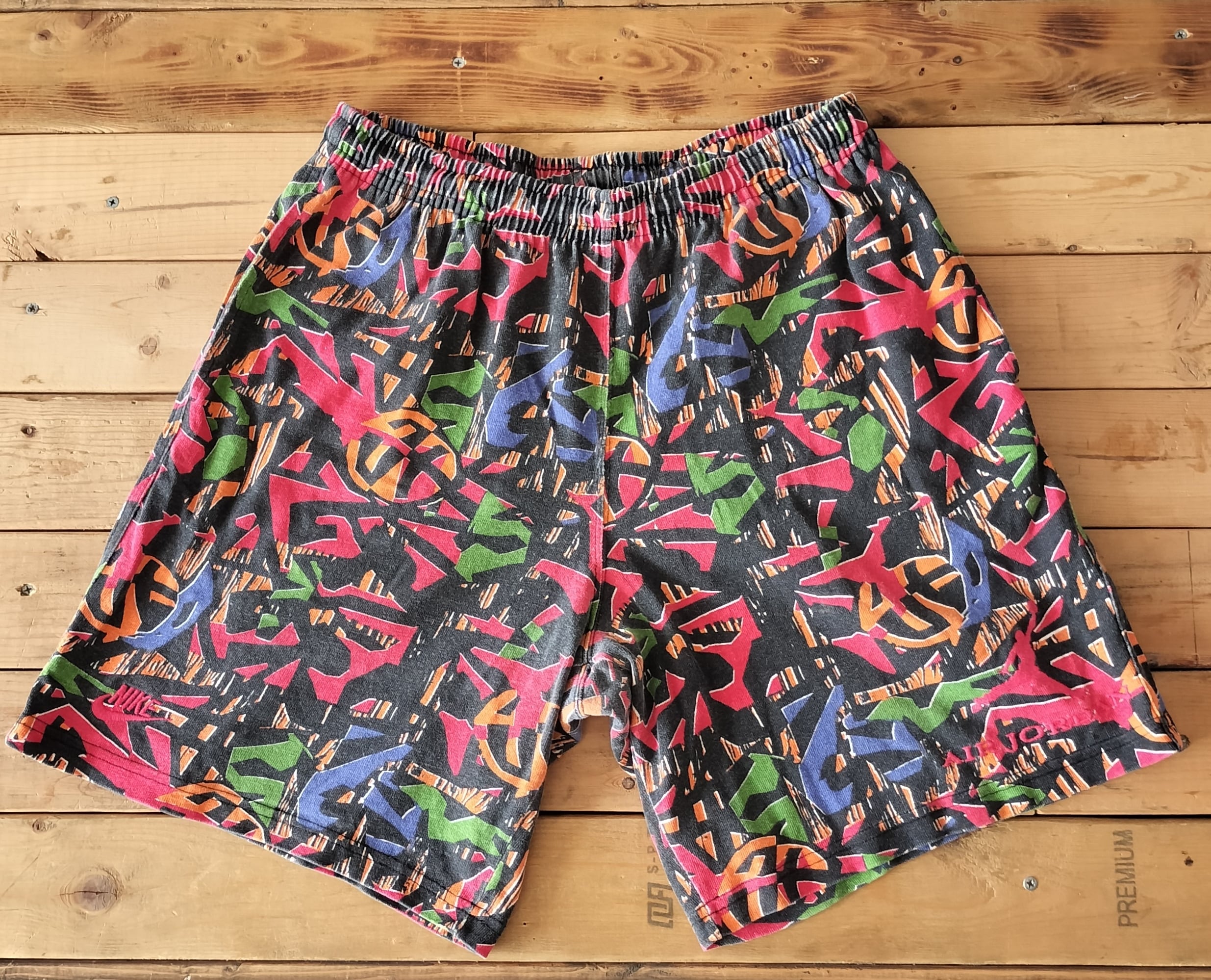 Used ショートパンツ◇希少 90s NBA NIKE AIR JORDAN 総柄 ショーツ