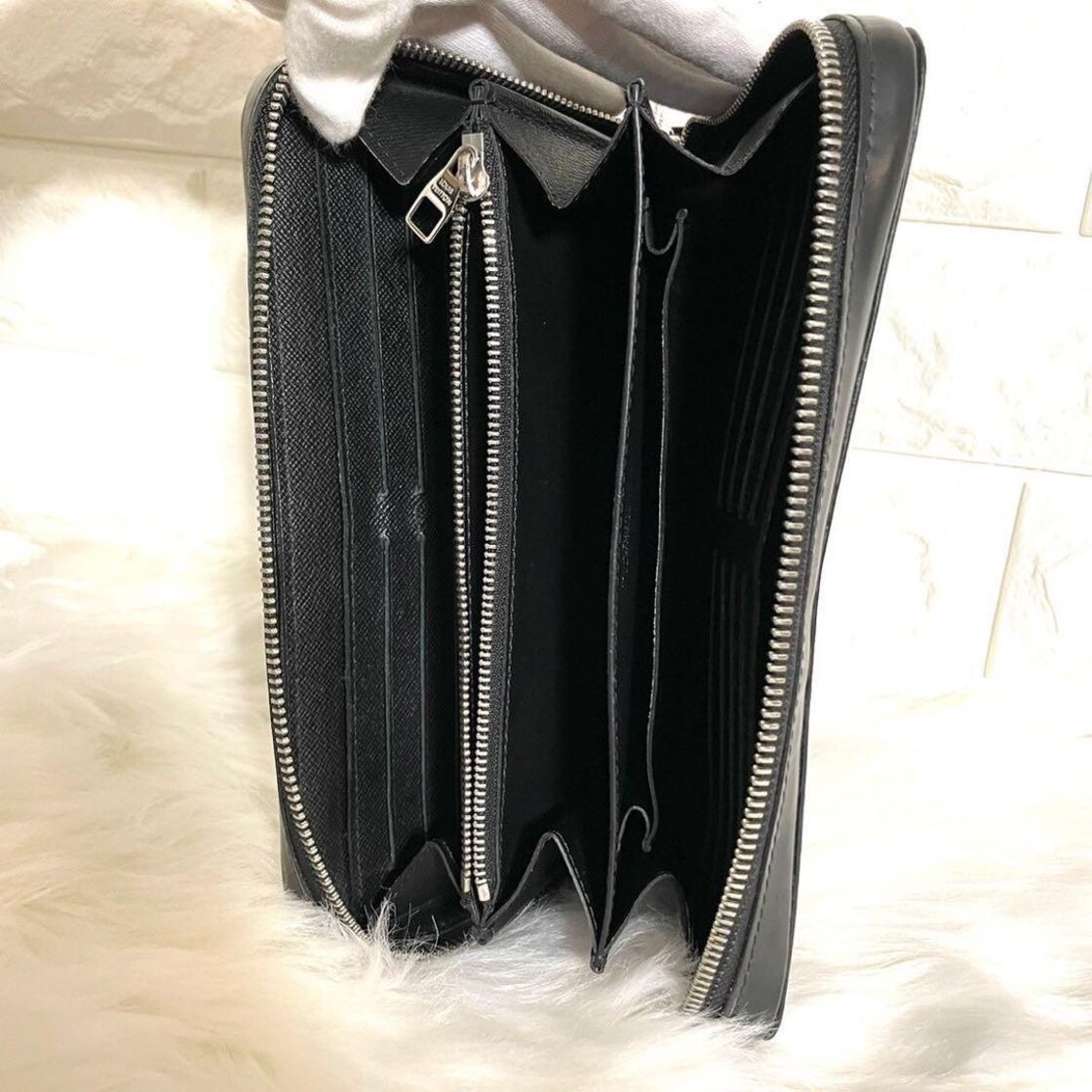 極美品】大人気 ルイヴィトン ラウンドジップ 長財布 ダミエ ブラック  