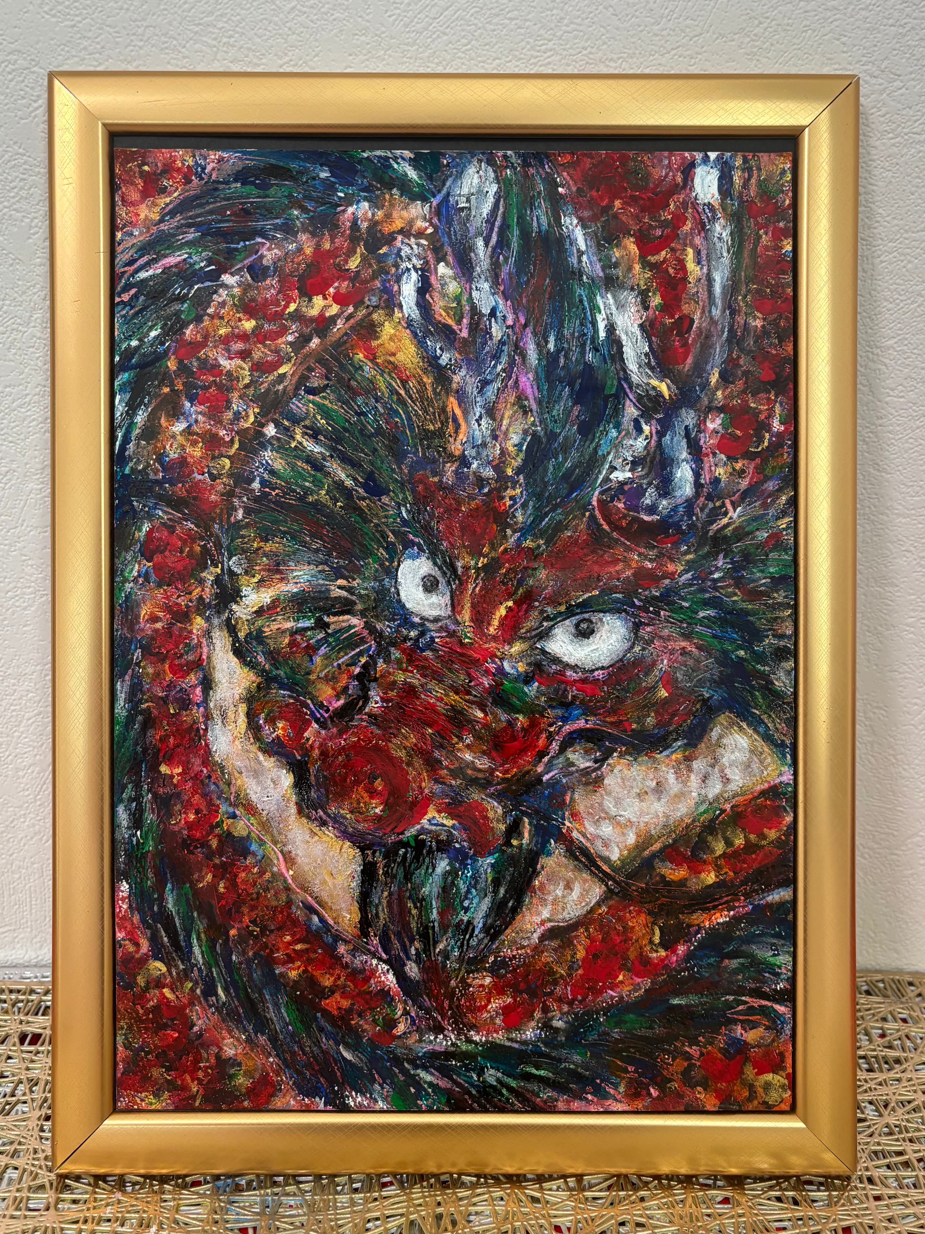 昆虫イラスト 色鉛筆画（プリント）パラワンオオヒラタクワガタ | PAY ID