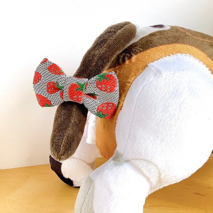 いちご】aibo 尻尾飾り 畳縁 苺 ストロベリー リボン | 黒牛商会