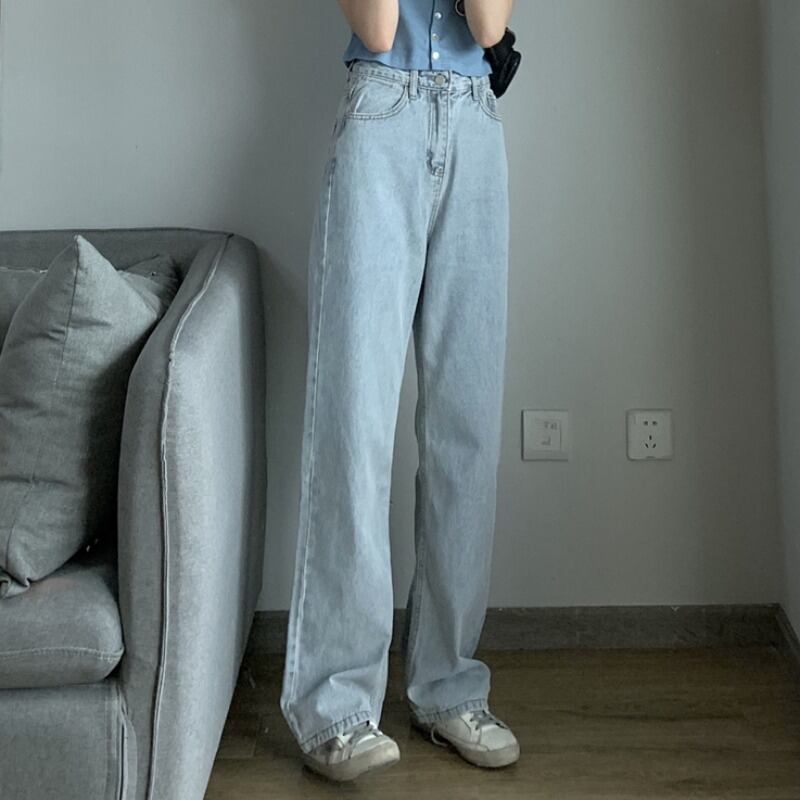 スプリングハイウェストウェスト薄手パンツ ルーズジーンズ レディース 春物 YY-ファッション91854078127