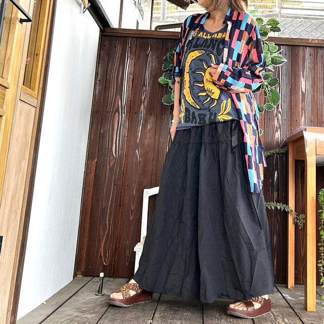 シャーリングデザインスカート