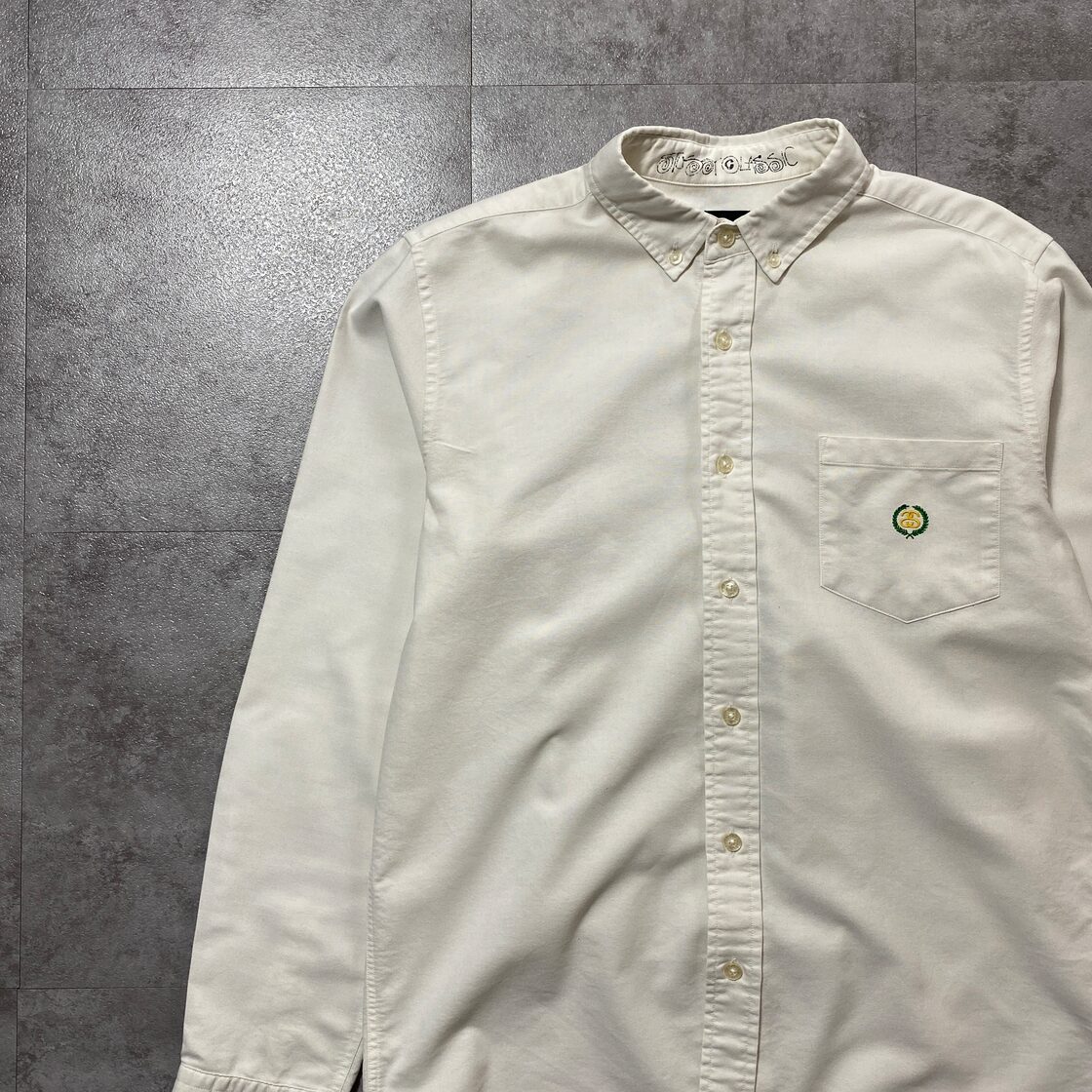 stussy ステューシー SSリンク 刺繍ワンポイント オックスフォード 