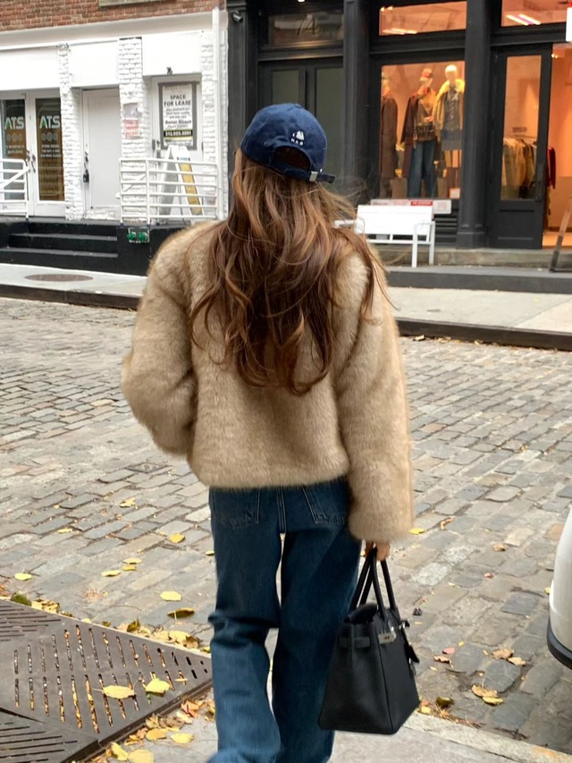 (OUNCE) melo fur  jacket