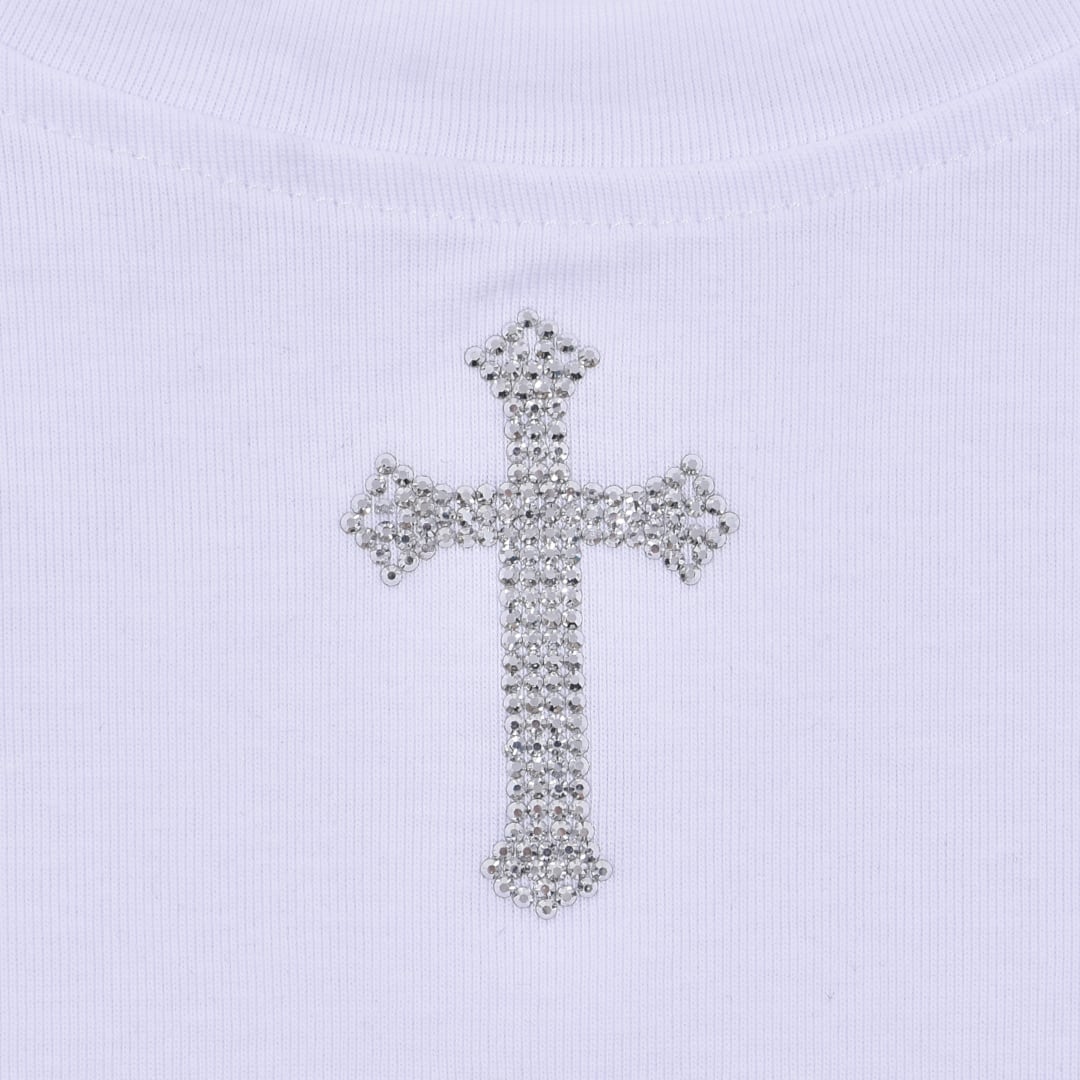 50%OFF】ラインストーンクロス ピタロンT | VOLCAN&APHRODITE