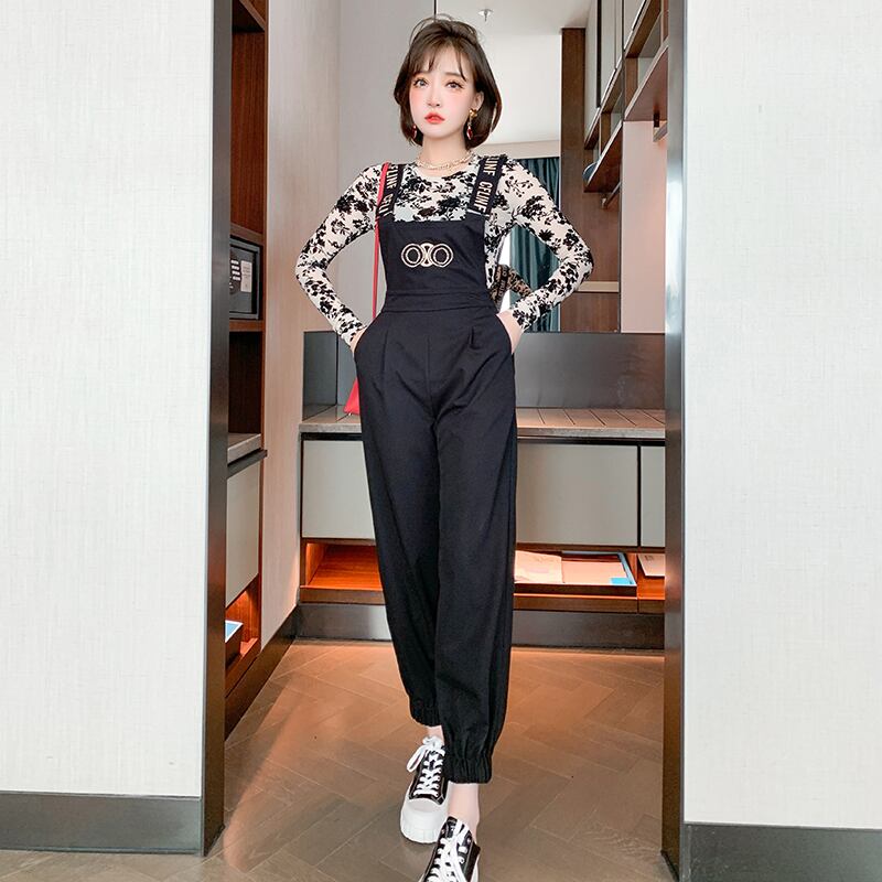 ジャカードラウンドネックシャツ プリント柄オータム 秋物 Oネック MIUCO3804413394