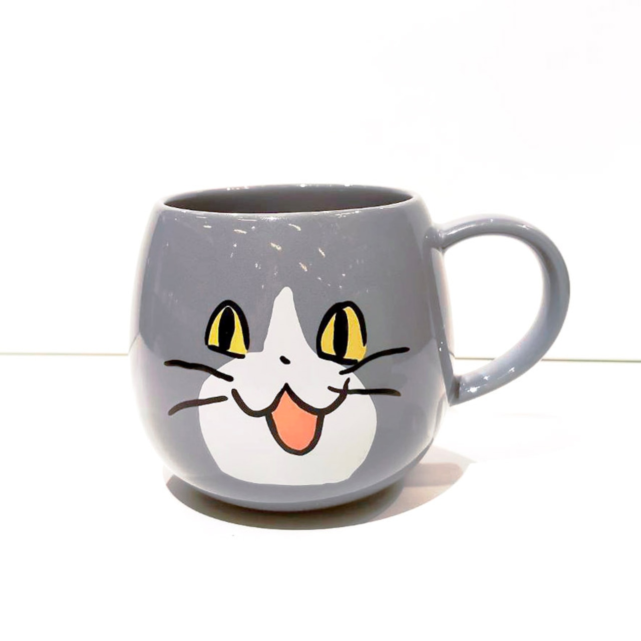 フェイスマグカップ　仕事猫