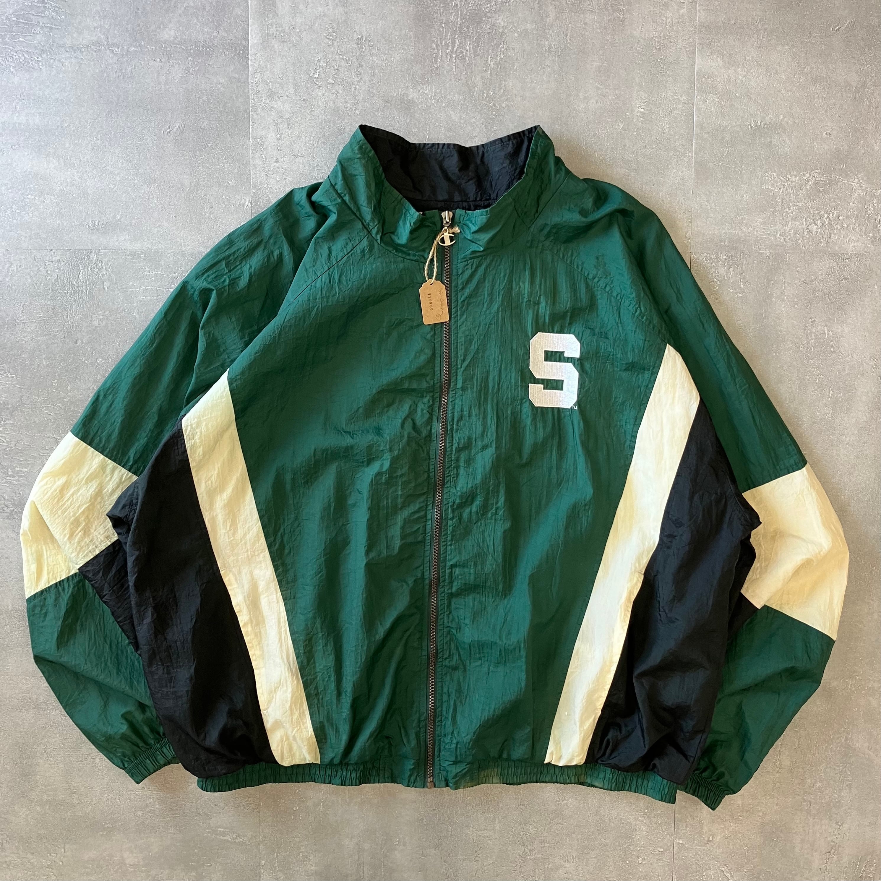 champion 90s~ ナイロンジャケット Michigan STATE カレッジ No.1634