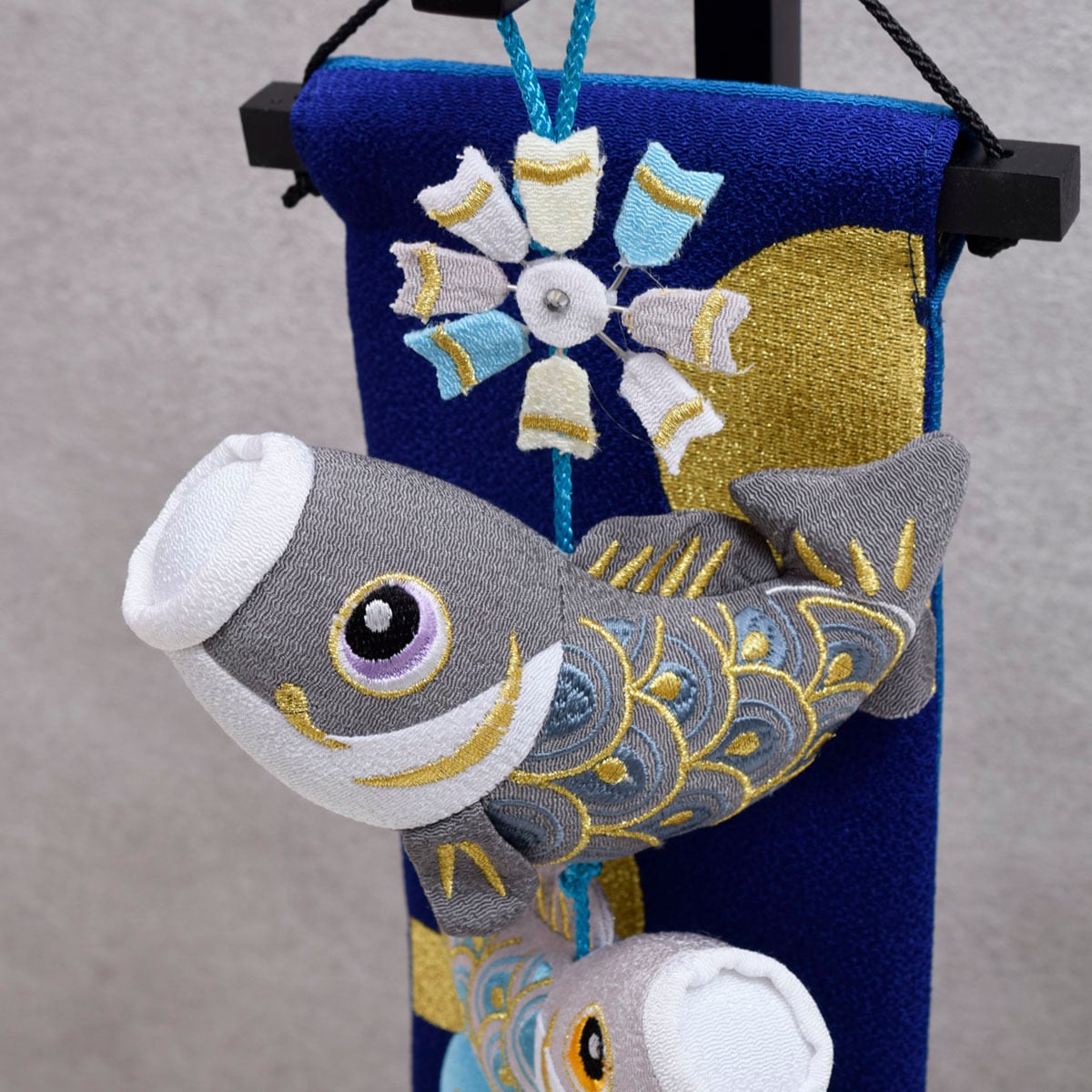 鯉のつるし飾り【陽光と月】コンパクト｜おしゃれ｜モダン｜今どき