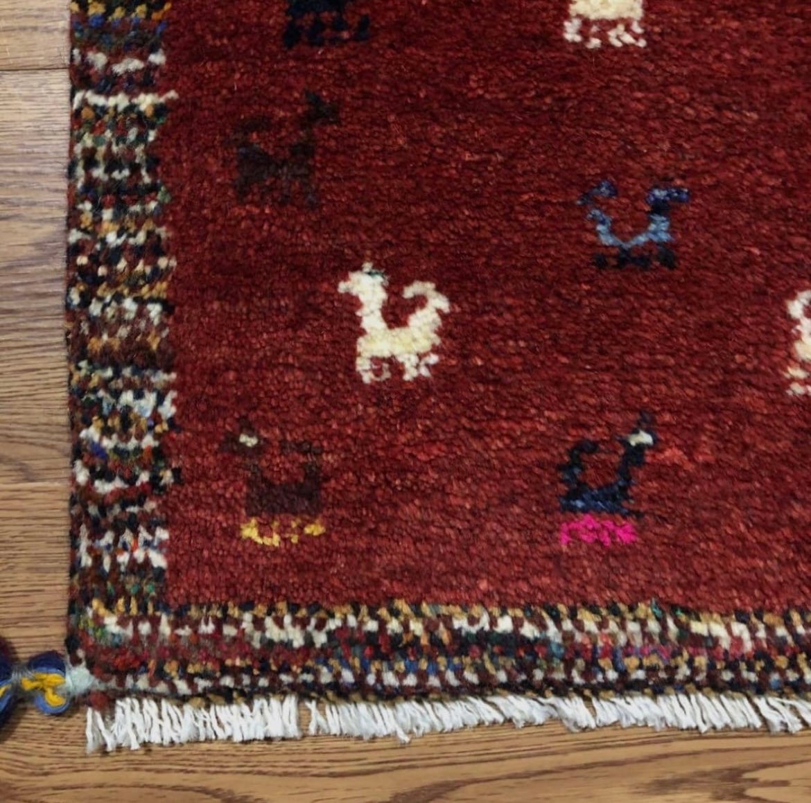 ペルシャギャッベ (ギャベ) チェアマット 椅子の座布団 No.GS-1139