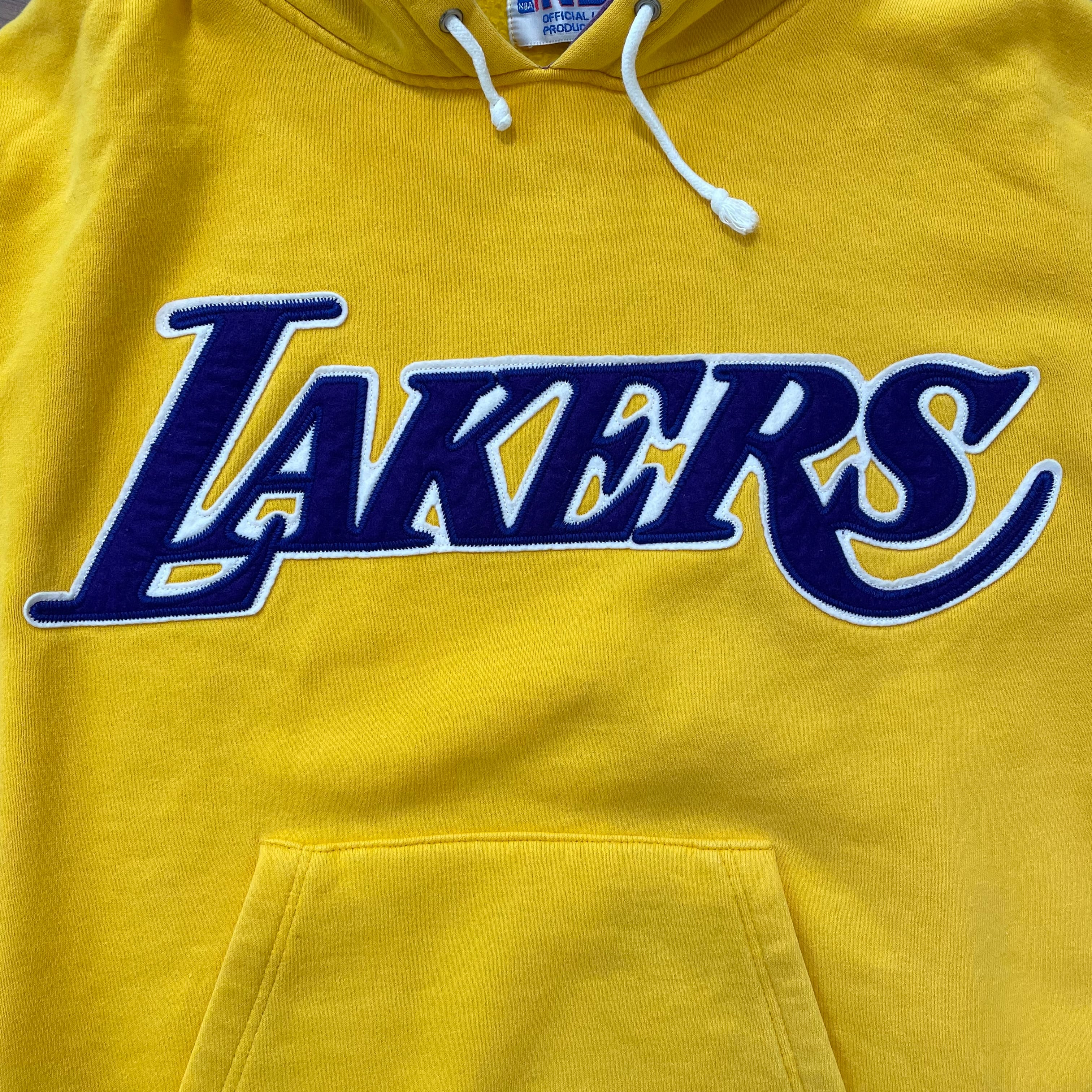 NBA】90s 日本製 希少 レイカーズ Los Angeles Lakers 刺繍ロゴ