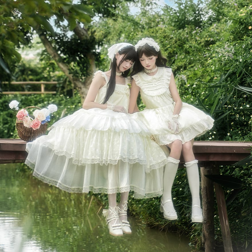 ロリィタ ジャンパースカート 切り替えスカート PUJIオリジナル コンカフェ イベント