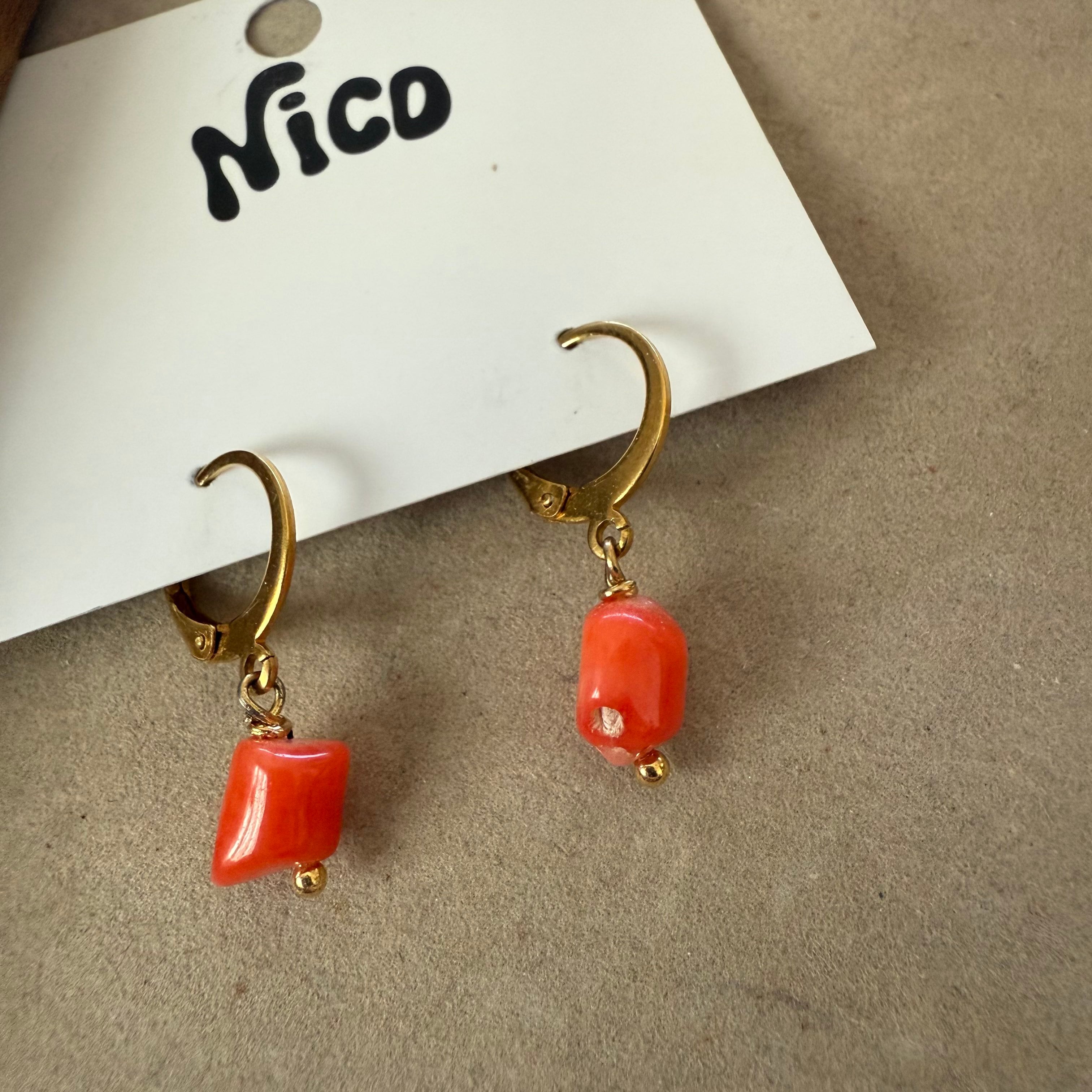 NC26109【サージカルステンレス:ゴールド】nicoピアス